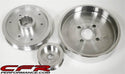 4.6L FORD MUSTANG GT COBRA 01-04 BILLET SERPENTINE PULLEY SET - MACHINED