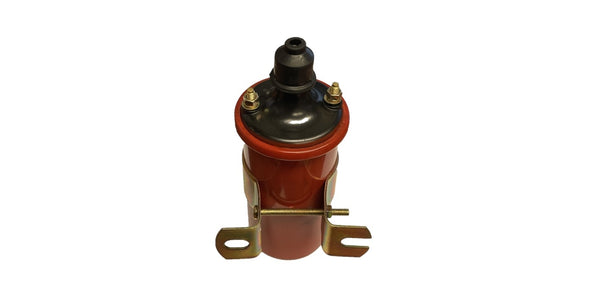 20K VOLT OIL FILLED IGNITION COIL CANISTER STYLE WITH ZINC BRACKET AND HARDWARE