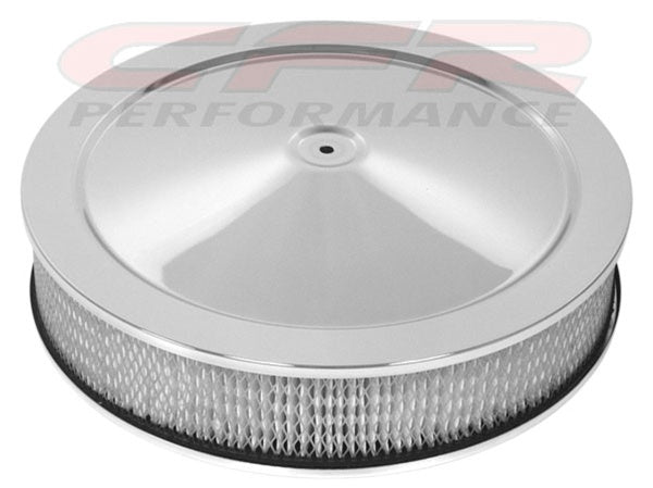 SPP 14x5 Blue Extreme Flow Air Cleaner Set – Washable, Chrome Top – Fits Chevy Ford Mopar