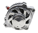 ALUMINUM CHEVY ALTERNATOR 120 AMP CS 130 ONE WIRE - CHROME