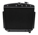 CFR 1955-56 CHEVY DIRECT FIT ALUMINUM RADIATOR - DIRECT REPLACEMENT - BLACK
