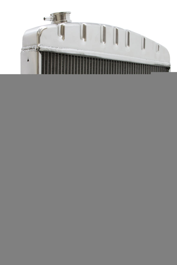 CFR 55-57 CHEVY DIRECT FIT ALUMINUM RADIATOR - DIRECT REPLACEMENT - POLISHED