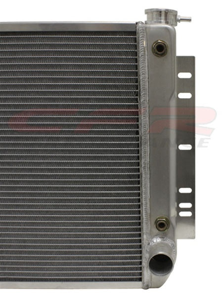 CFR 1959-72 CHEVY IMPALA-CHEVELLE-EL CAMINO-NOVA DIRECT FIT ALUMINUM RADIATOR W- AT COOLER - DIRECT REPLACEMENT