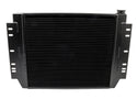 CFR 1959-72 CHEVY IMPALA-CHEVELLE-EL CAMINO-NOVA DIRECT FIT ALUMINUM RADIATOR W- AT COOLER - DIRECT REPLACEMENT FITS LS CONVERSION - BLACK