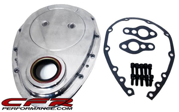 Small Block Chevy Adjustable Chrome Timing Tab – Fits SBC 327/350 With 6 3/4" - 7" Chain Covers