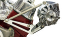 BBC BIG BLOCK CHEVY BILLET ALUMINUM ALTERNATOR BRACKET (SWP) - CHROME