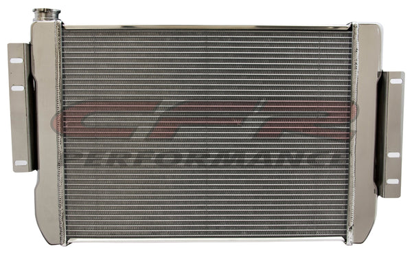 CFR 1967-69 CHEVY CAMARO DIRECT FIT ALUMINUM RADIATOR W-AT COOLER - DIRECT REPLACEMENT - POLISHED