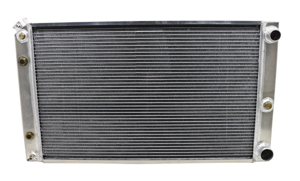 ALUMINUM EMC 1968-77 CHEVY CHEVELLE A-BODY RADIATOR DIRECT FIT W-AT LS CONVERSION - NATURAL