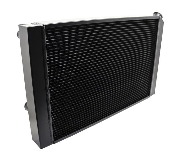 ALUMINUM EMC 2 1970-81 CHEVY CAMARO RADIATOR DIRECT FIT LS CONVERSION - BLACK