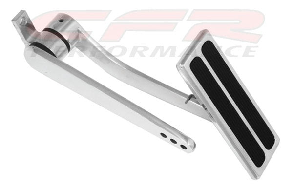 hot rod gas pedal POLISHED ALUMINUM STREET ROD THROTTLE GAS PEDAL