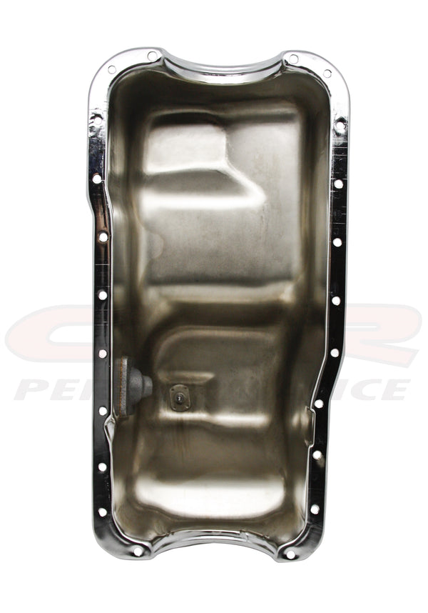 STEEL 1981-87 FORD 351W 5.8L E-F-100-150-250-350 OIL PAN - CHROME