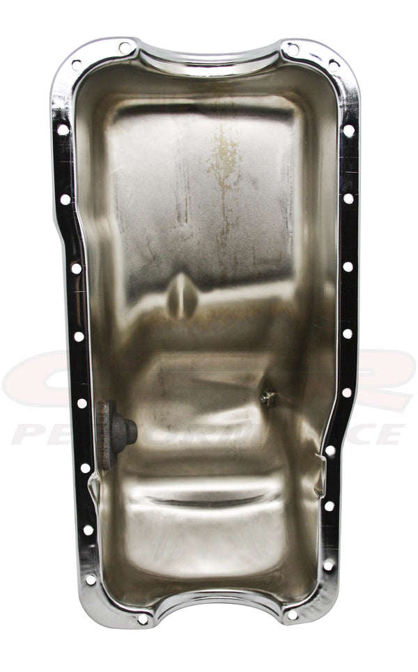 STEEL 1981-84 FORD 302 5.0L TRUCK E-F-100-150-250-BRONCO OIL PAN - CHROME