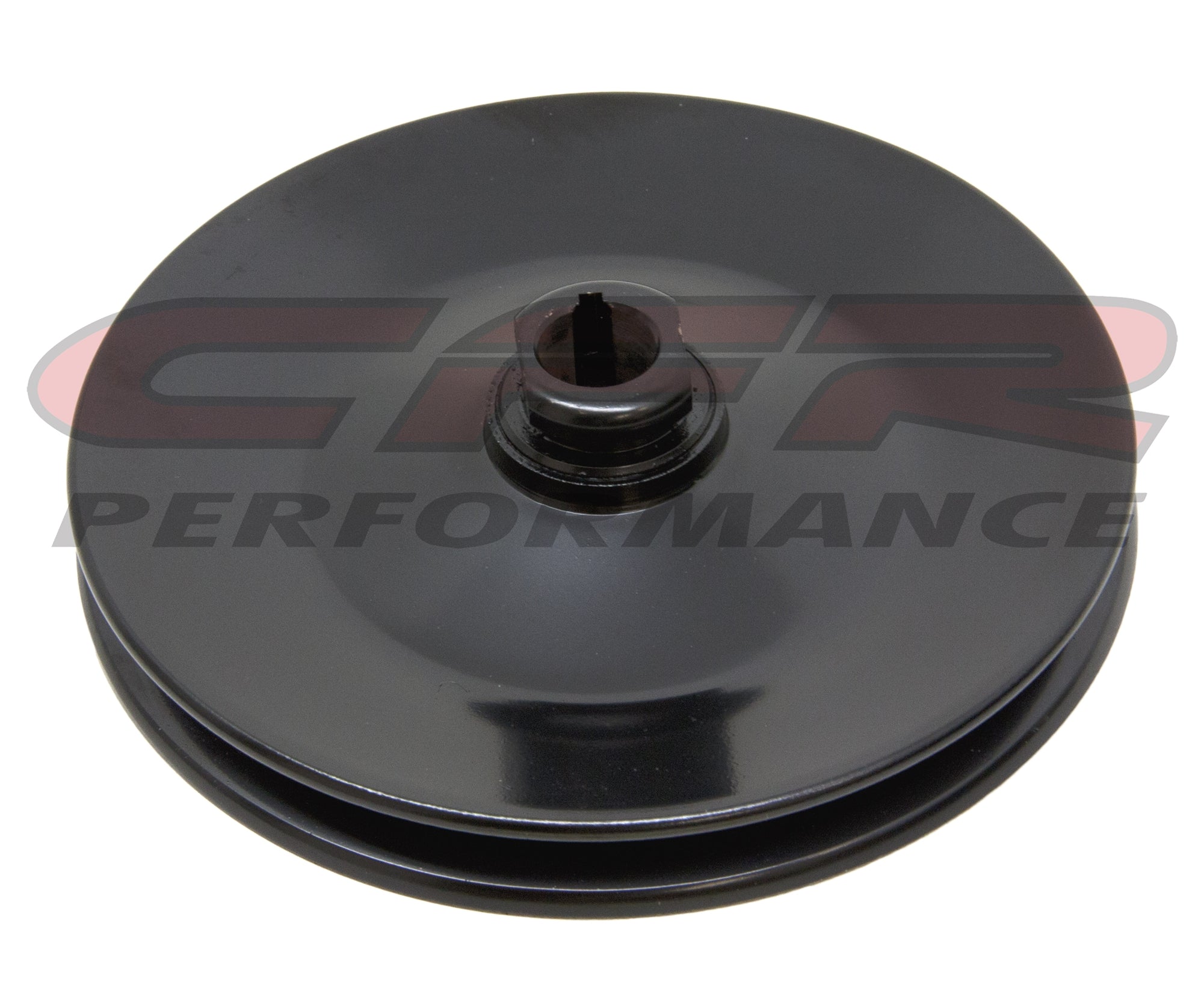 Black Power Steering Pump Pulley For GM Chevy – Saginaw V-Belt, 1 Groove, 5-3/4" Diameter, 5/8" Shaft