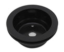 CHEVY SMALL BLOCK ALUMINUM CRANK PULLEY  - 1 GROOVE (LONG) - BLACK