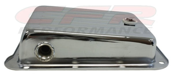 FORD C4 STEEL TRANSMISSION PAN (PAN FILL STYLE) - CHROME