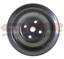 1955-68 CHEVY SMALL BLOCK BLACK STEEL WATER PUMP PULLEY - SHORT (2 GROOVE)