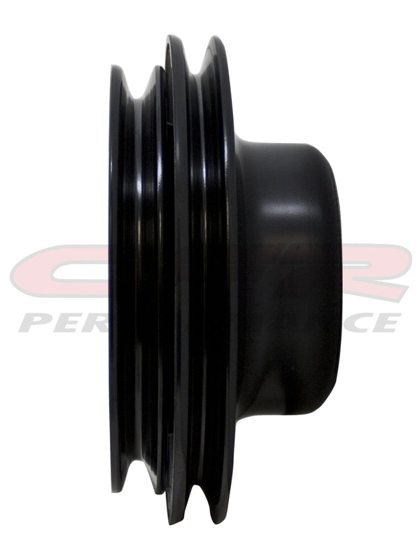 1969-85 CHEVY BIG BLOCK 2 GROOVE EDP BLACK PULLEY LONG PUMP BBC