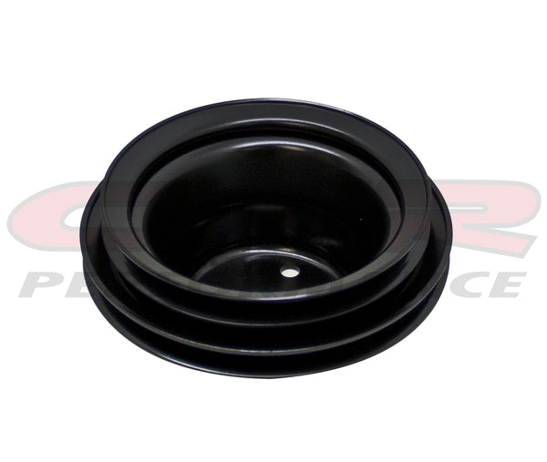 1969-85 CHEVY BIG BLOCK 2 GROOVE EDP BLACK PULLEY LONG PUMP BBC