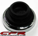 CHROME TOP PUSH-IN OIL CAP PLUG FOR VALVE COVERS - OIL LOGO