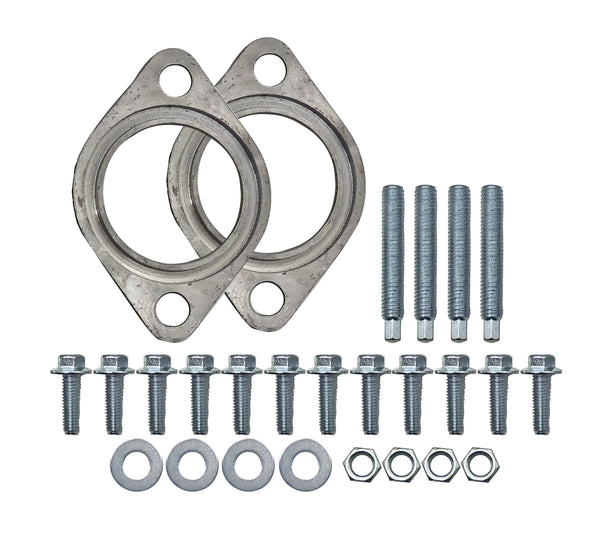 CAST IRON EXHAUST MANIFOLDS 02-12 CHEVY LS BASED - CERAMIC SILVER