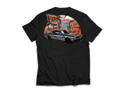 CFR T-Shirt - Black Plymouth Duster Cotton Short Sleeve