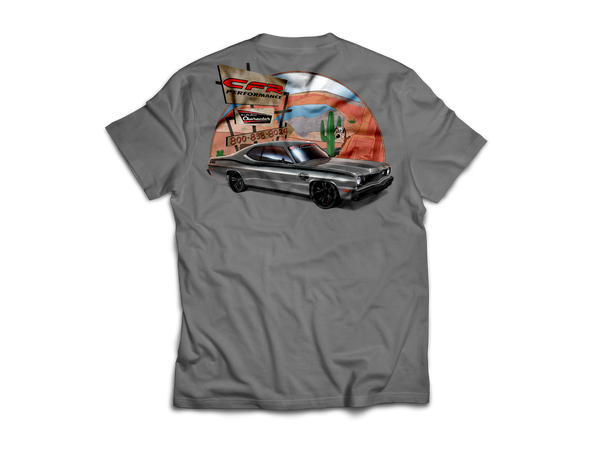 CFR T-Shirt - Gray Plymouth Duster Cotton Short Sleeve